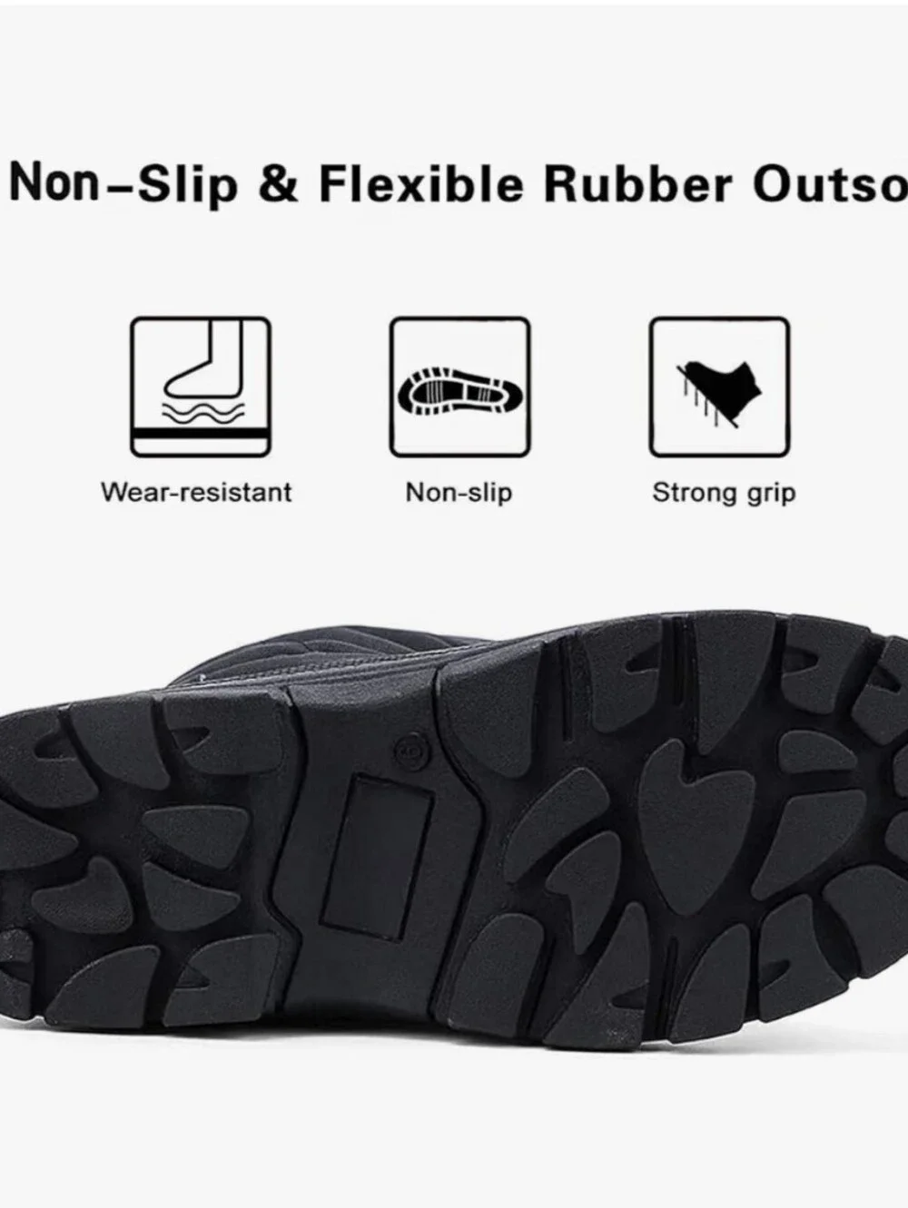 Men's Winter Waterproof Insulated Shell Warm Inner Comfortable Outdoor Snow Boot